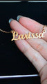 Review for Name Necklace Gold with name Larissa created by Belle Fever Name Necklace handcrafter