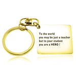 Teacher Hero Keyring | Belle Fever Personalised Jewellery