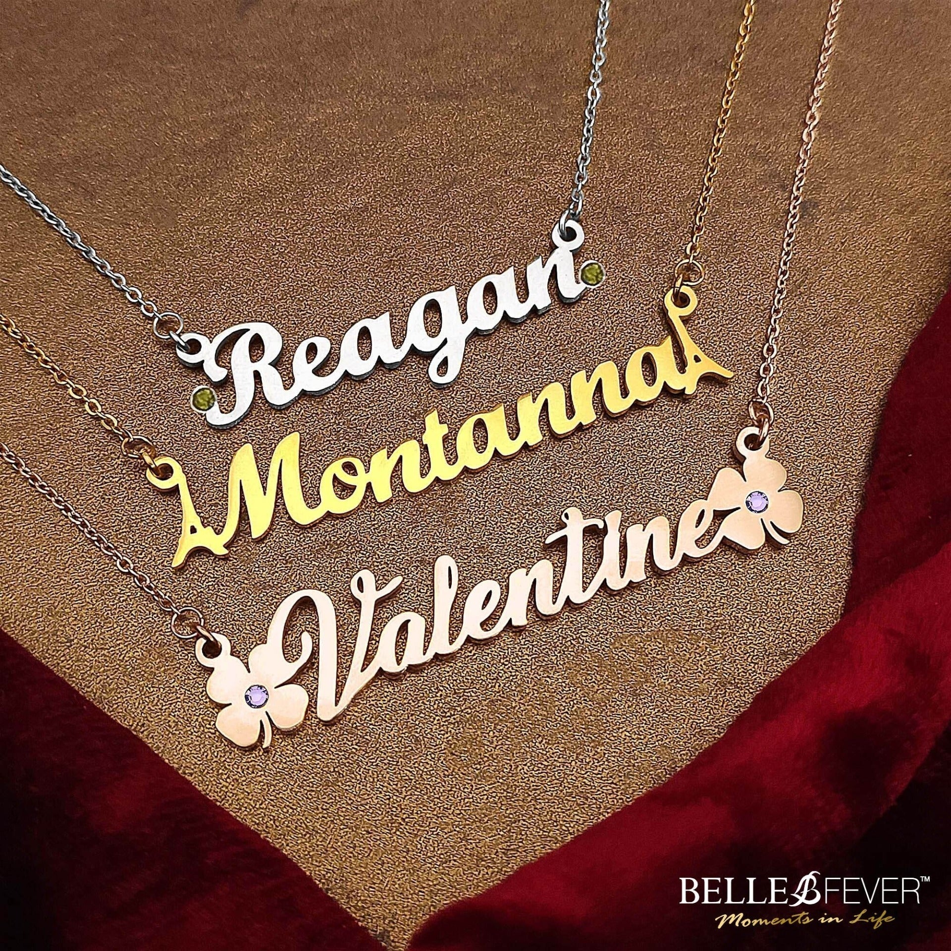 BUY ONE GET ONE Name Necklace (Birthstones Optional) - Deal