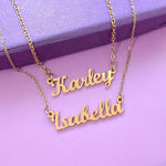 BUY ONE GET ONE Name Necklace (Birthstones Optional) - Deal