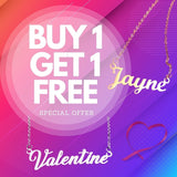 BUY ONE GET ONE Name Necklace (Birthstones Optional) - Deal
