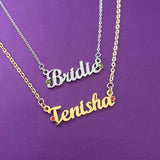 BUY ONE GET ONE Name Necklace (Birthstones Optional) - Deal
