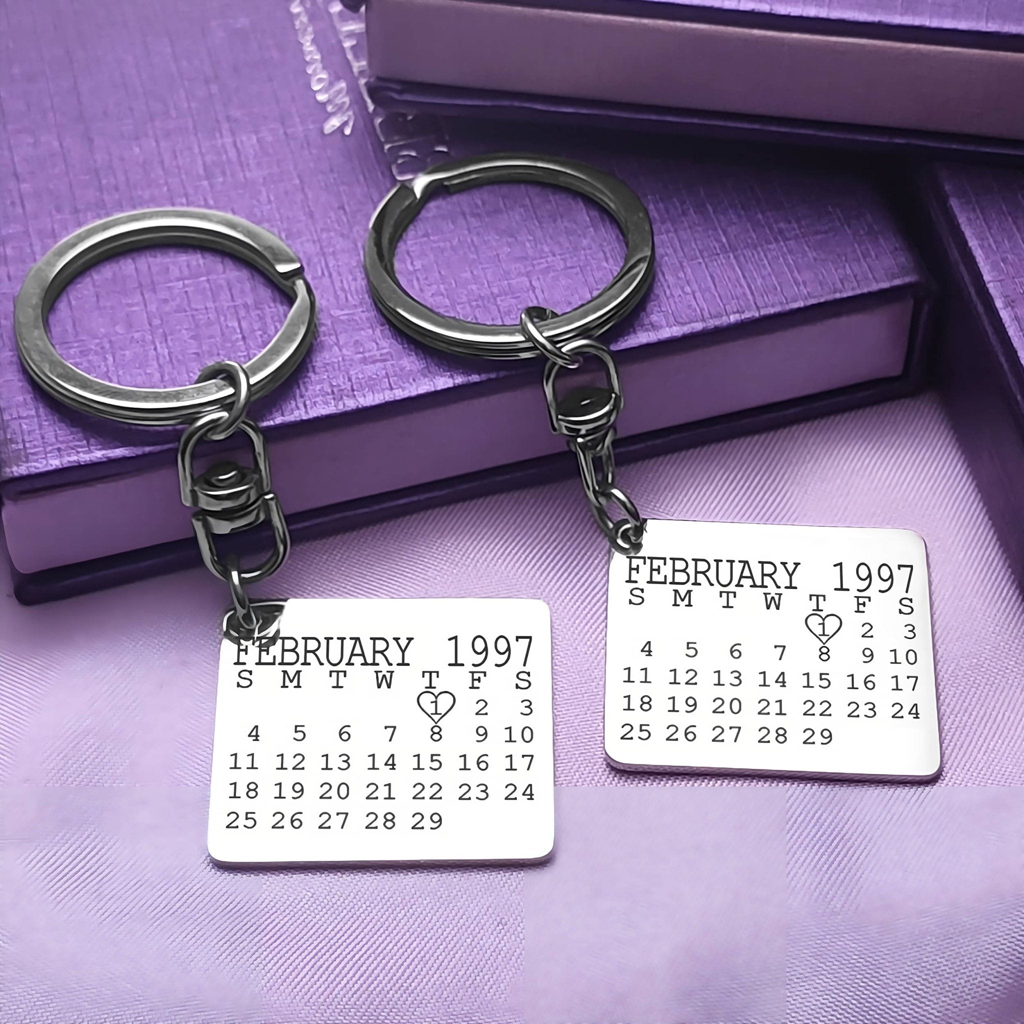 Calendar Keyrings Set of Two - Keyrings by Belle Fever