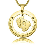 Cant Be Replaced Necklace - Single Feet - Mothers Jewellery by Belle Fever