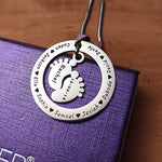 Cant Be Replaced Necklace - Single Feet - Mothers Jewellery by Belle Fever