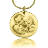 Disc Photo Necklace - Photo Jewellery by Belle Fever