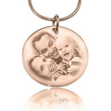 Disc Photo Necklace - Photo Jewellery by Belle Fever