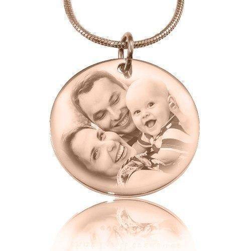 Disc Photo Necklace - Photo Jewellery by Belle Fever