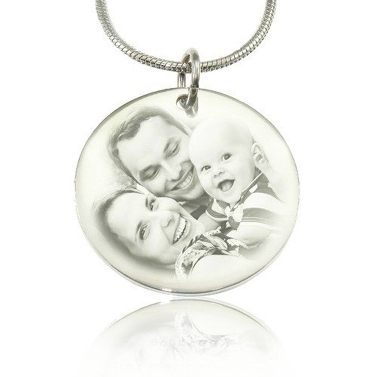 Disc Photo Necklace - Photo Jewellery by Belle Fever