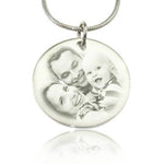 Disc Photo Necklace - Photo Jewellery by Belle Fever