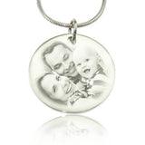 Disc Photo Necklace - Photo Jewellery by Belle Fever