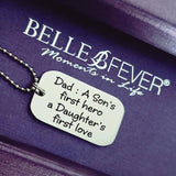 Dog Tag Necklace - First Hero - Mens Jewellery by Belle Fever