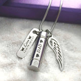 Memory Cremation Necklace - Memorial & Cremation Jewellery by Belle Fever