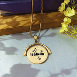 My Secret Spinning Name Necklace - Name Necklaces by Belle Fever