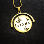 My Secret Spinning Name Necklace - Name Necklaces by Belle Fever