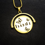 My Secret Spinning Name Necklace - Name Necklaces by Belle Fever