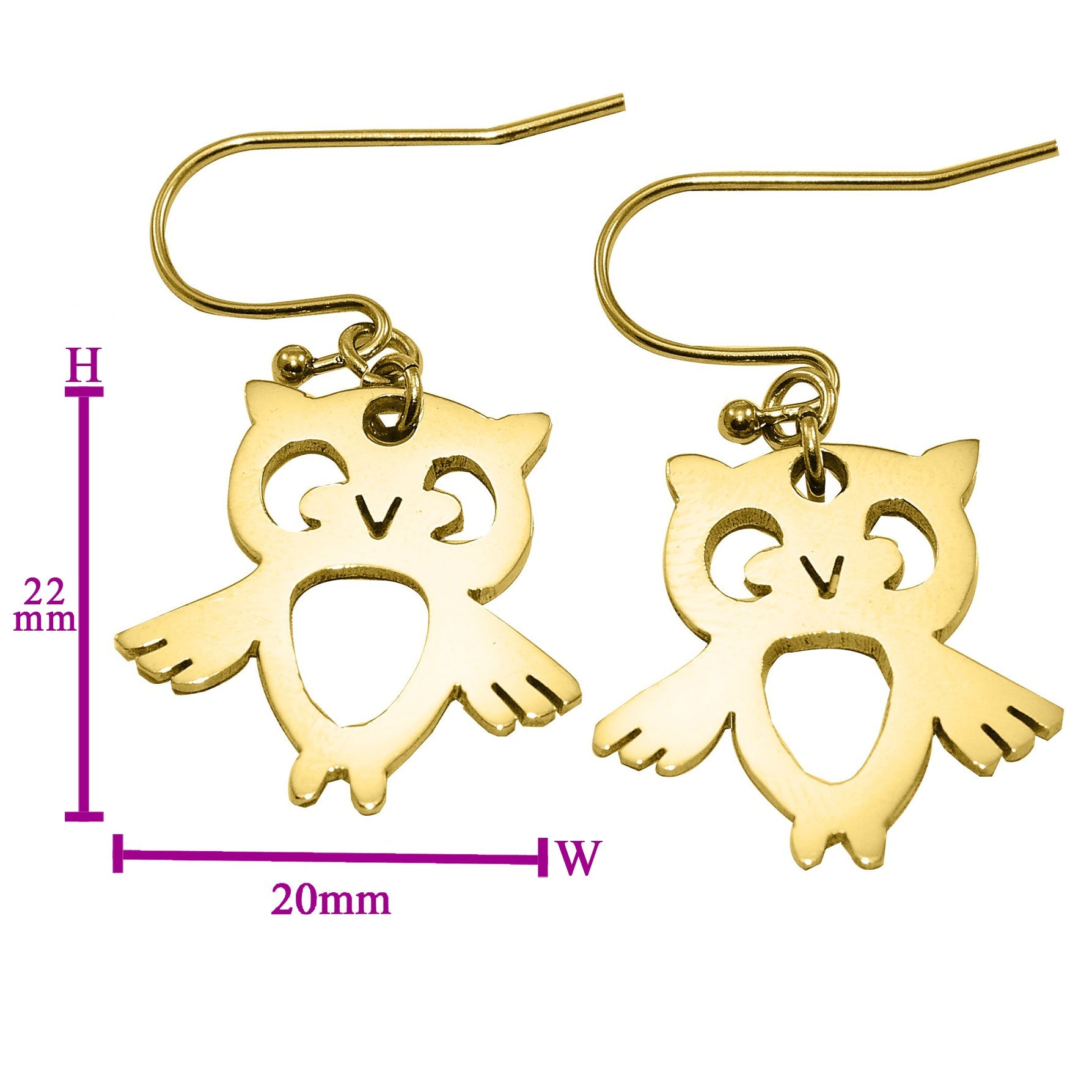 Owl Earrings - Earrings by Belle Fever