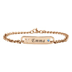 Personalised Birthstone Cross Bracelet - Bangles & Bracelets by Belle Fever