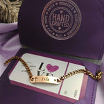 Personalised Birthstone Cross Bracelet - Bangles & Bracelets by Belle Fever