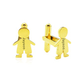 Personalised Kids Cufflinks - Mens Jewellery by Belle Fever