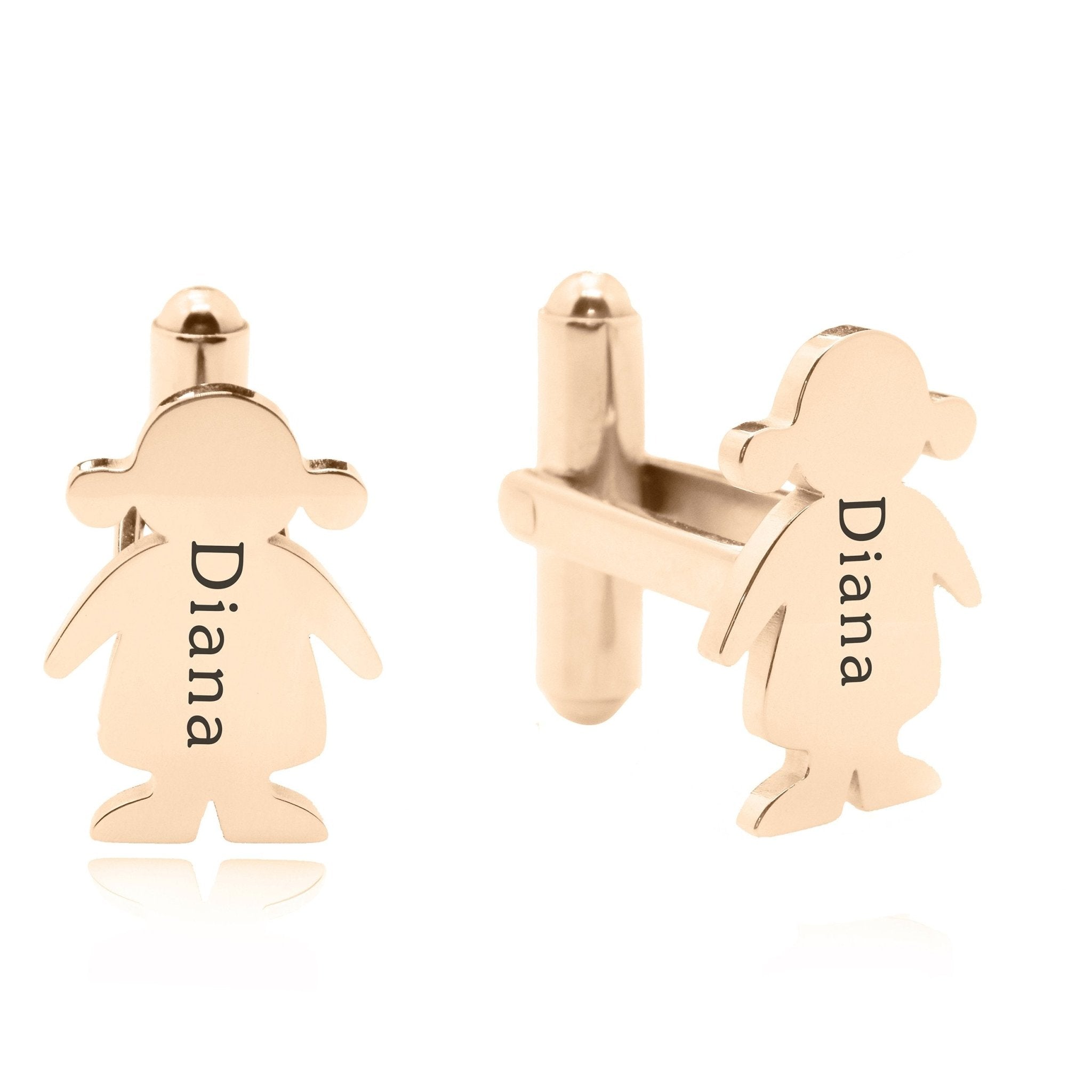 Personalised Kids Cufflinks - Mens Jewellery by Belle Fever