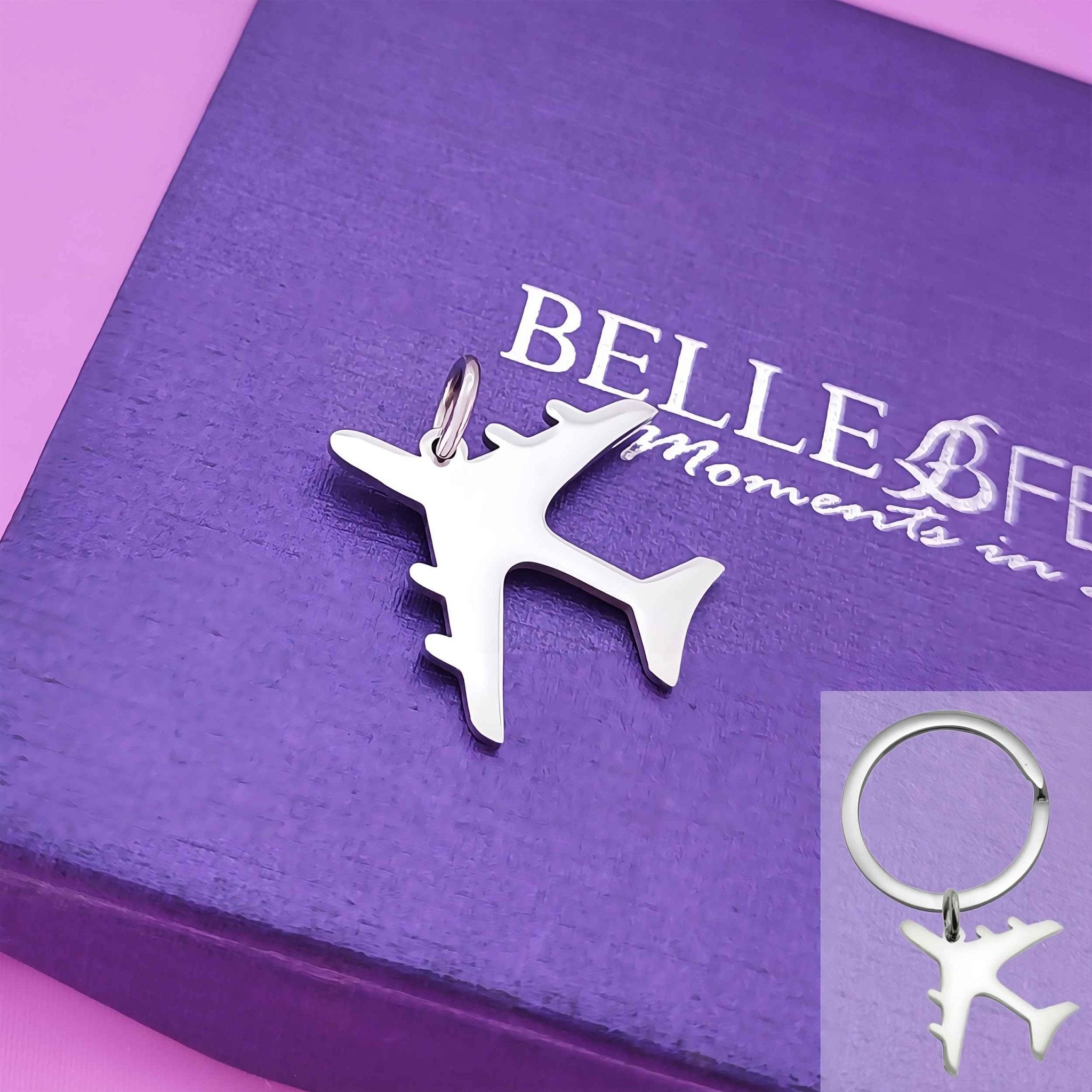 Plane Charm for Keyring - Keyrings by Belle Fever