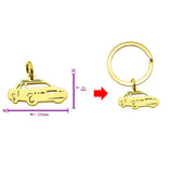 Police Car Charm for Keyring - Keyrings by Belle Fever