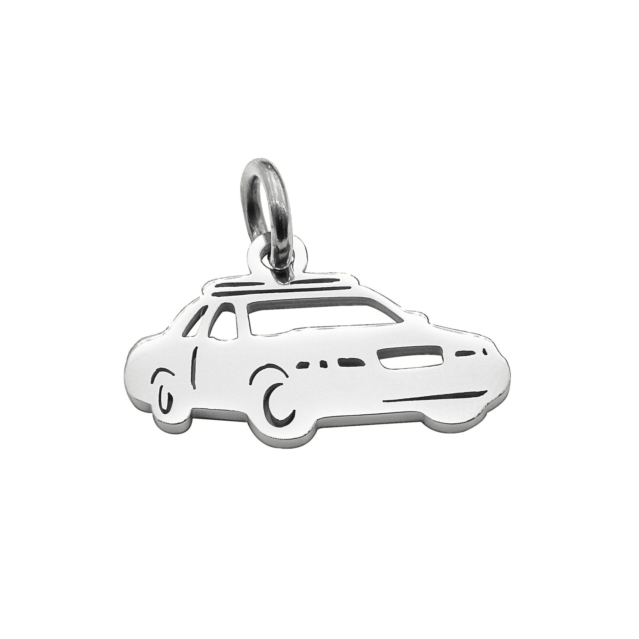 Police Car Charm for Keyring - Keyrings by Belle Fever