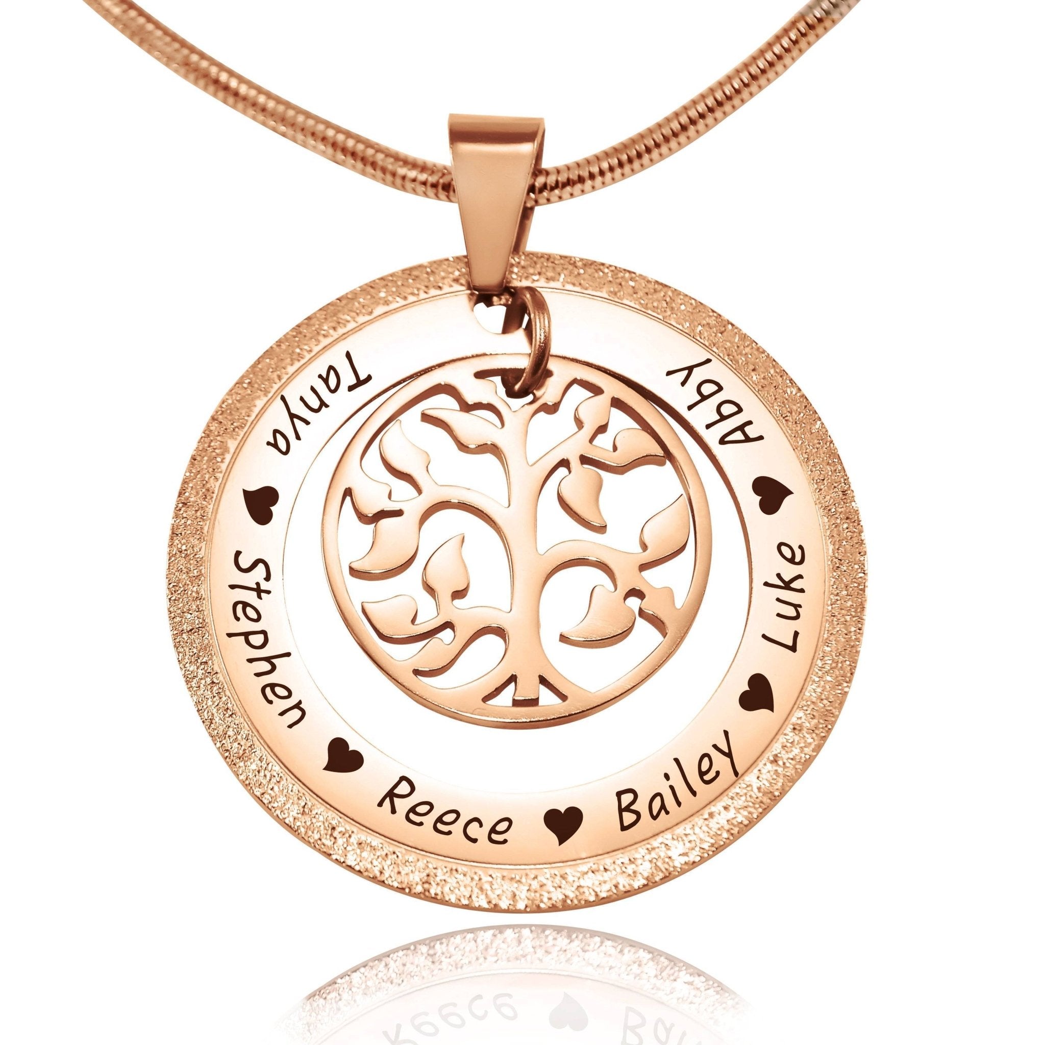 Sparkling My Family Tree Necklace - Family Tree Necklaces by Belle Fever