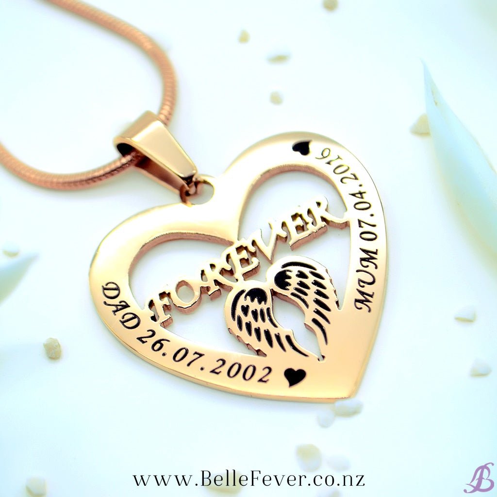 Angel in My Heart Necklace - BELLE FEVER