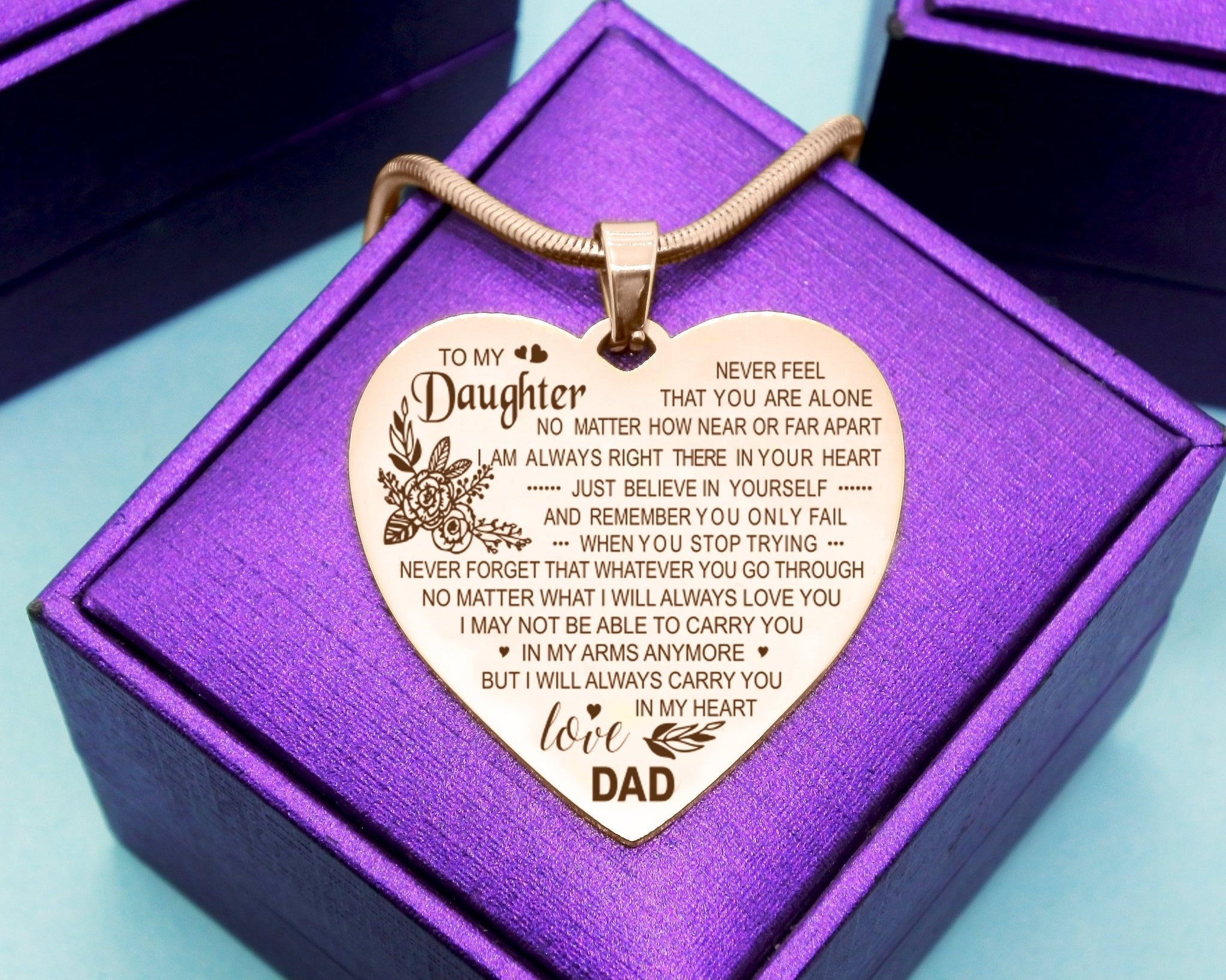Carry You in My Heart Personalised Necklace - BELLE FEVER