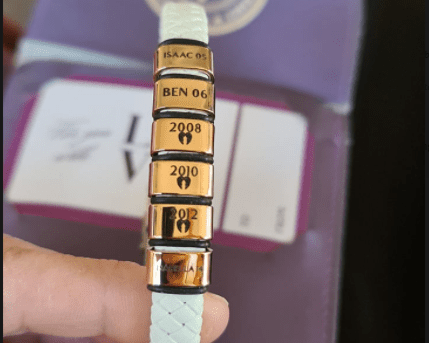 Personalised White Leather Bracelet - BELLE FEVER