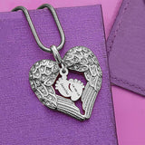 Angels Heart Necklace with Feet Insert