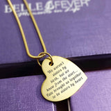 Bottom of My Heart Handwriting Necklace