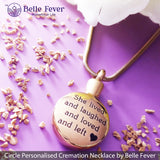 Circle Personalised Cremation Necklace