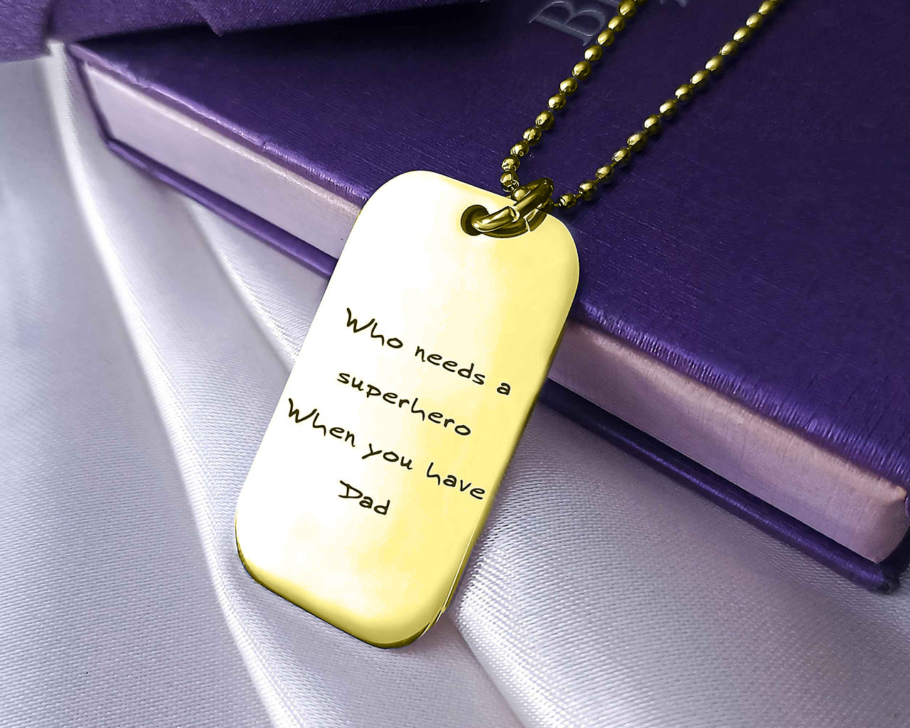 Dog Tag Handwriting Necklace