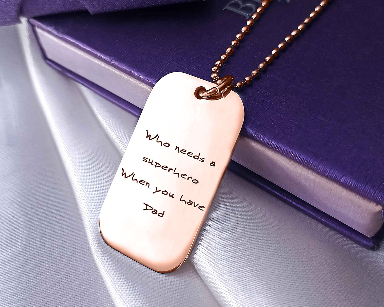 Dog Tag Handwriting Necklace