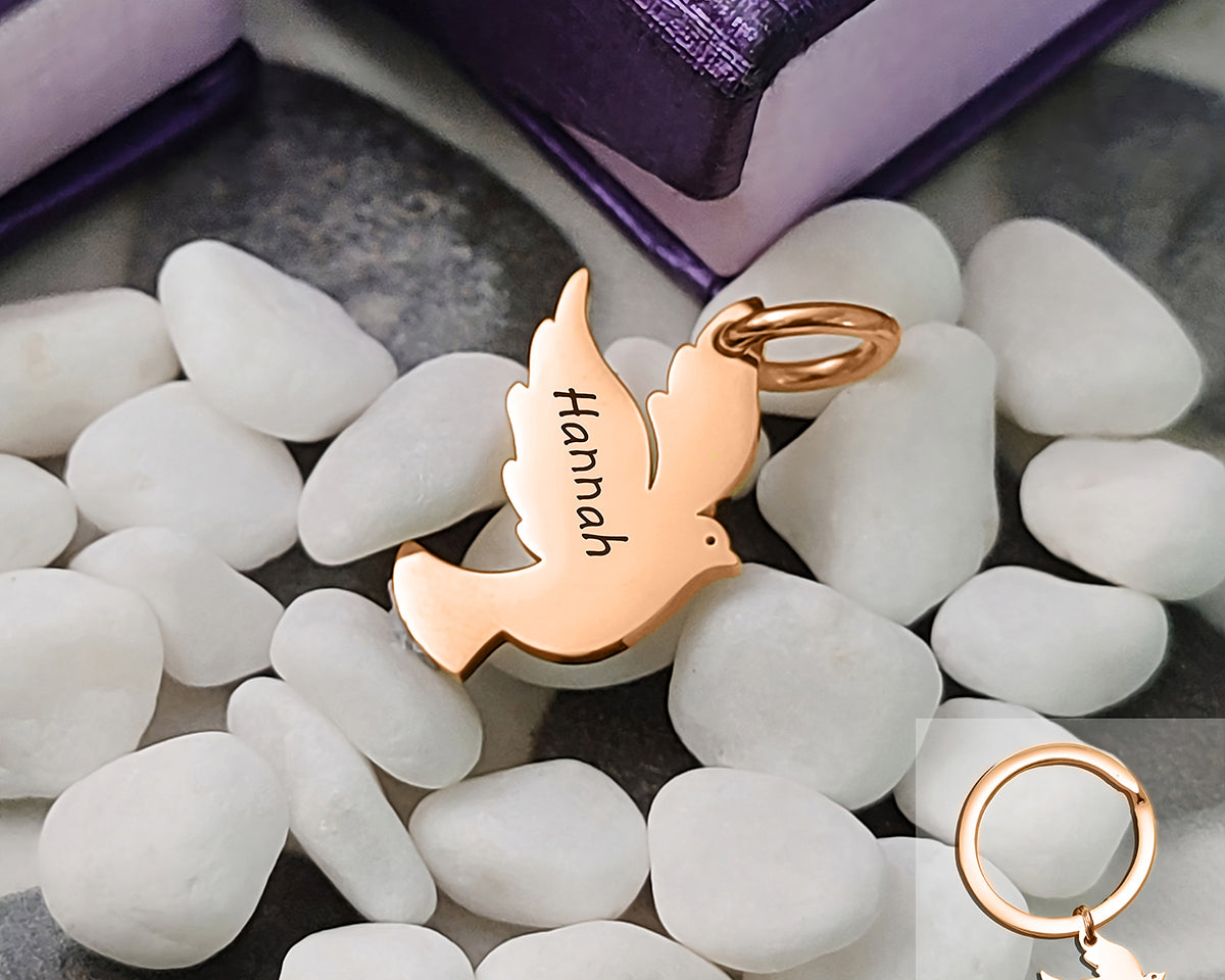 Dove Charm for Keyring