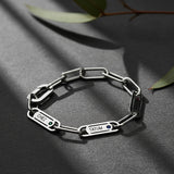 Silver Belle Fever Endless Ties Name Bracelet with Birthstone on fabric — timeless personalised jewellery celebrating family, friendship and forever love.