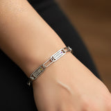 Silver Belle Fever Endless Ties Name Bracelet with Birthstone — personalised jewellery that celebrates deep connection and timeless elegance.