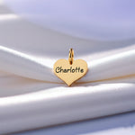 belle fever personalized heart charm for keyring with name engraving, timeless sentimental gift
