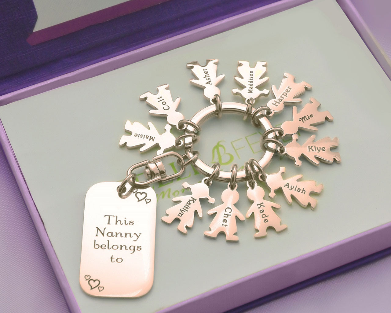 BUY ONE GET ONE Kids Love Keyring Tag