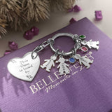Kids Love Heart Keyring (One charm is included)