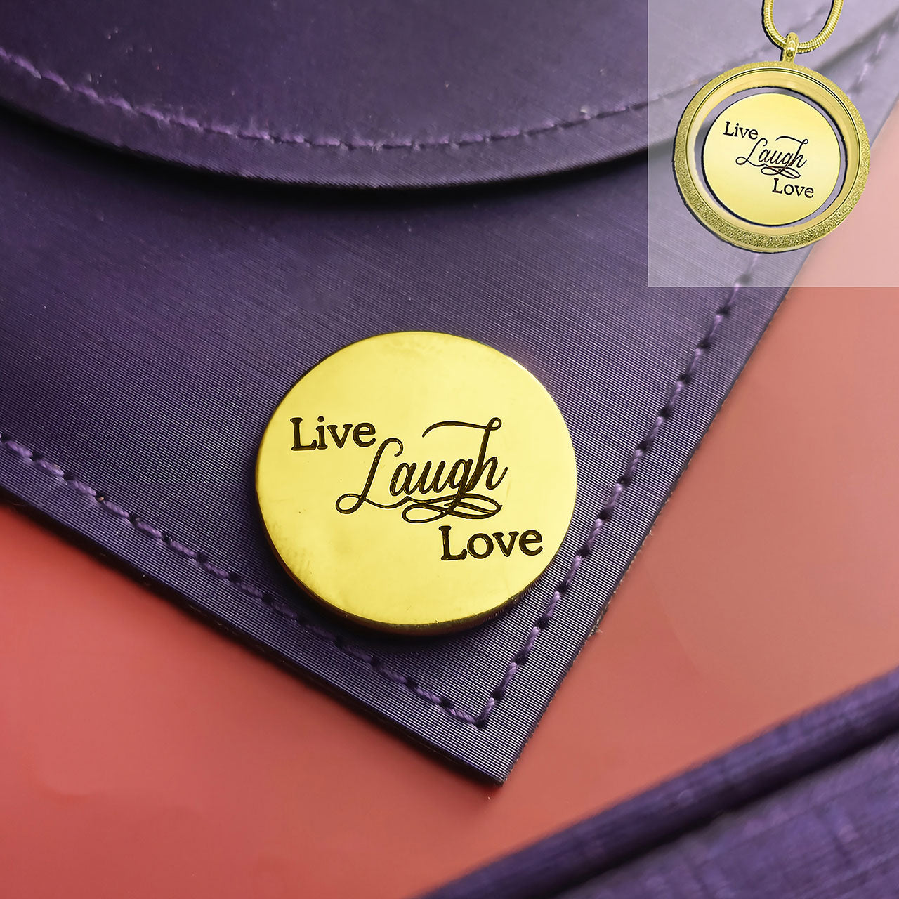 Live Laugh Love Disc Personalised for Dream Locket