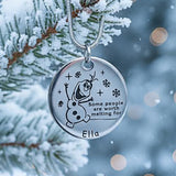 Melting Snowman Necklace