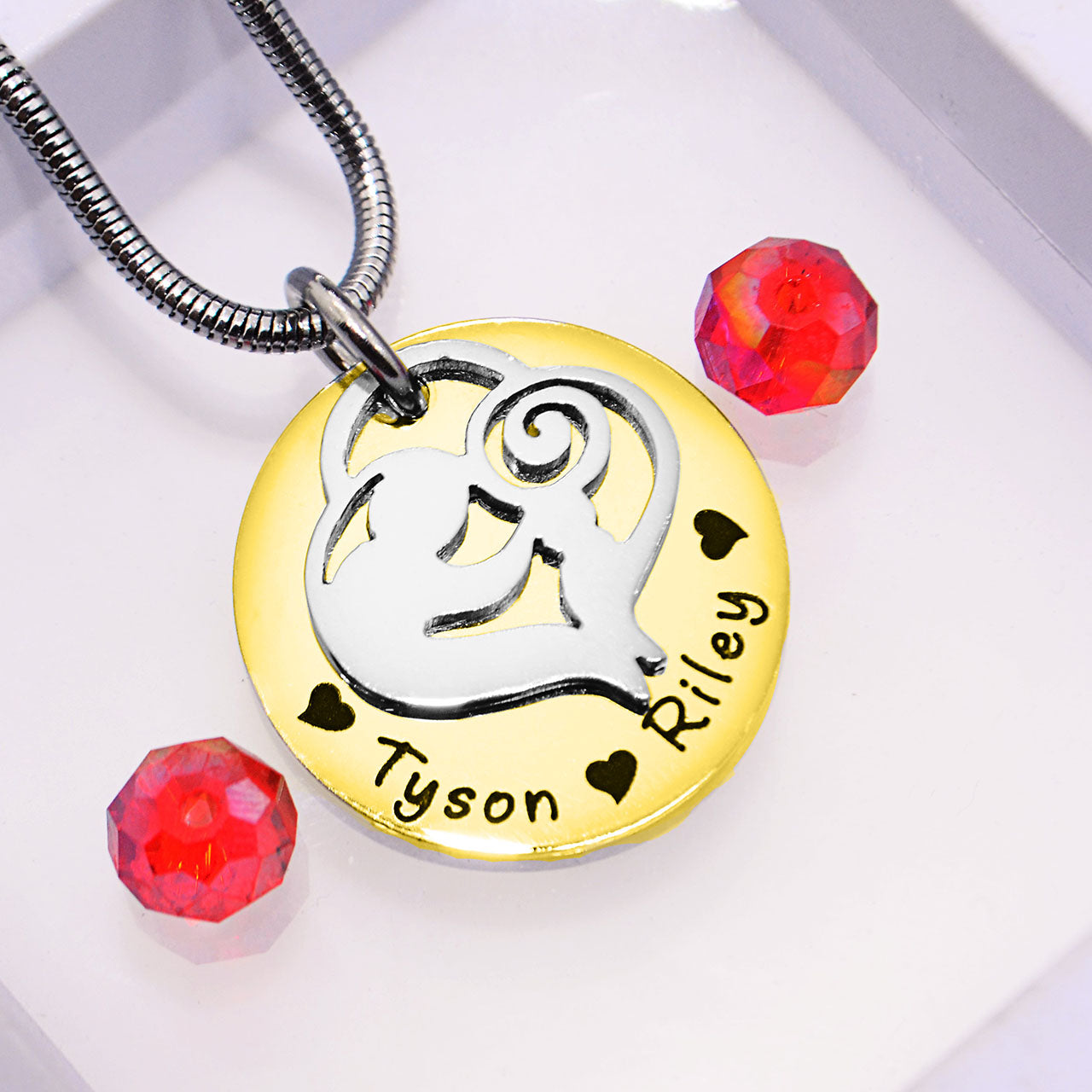 Mother's Disc Necklace