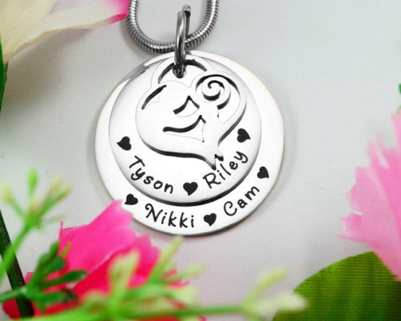 Mother's Disc Necklace