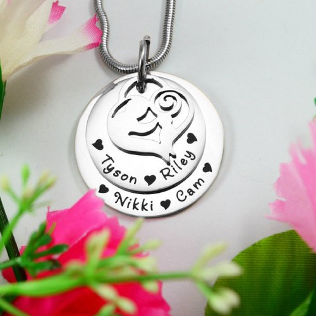 Mother's Disc Necklace