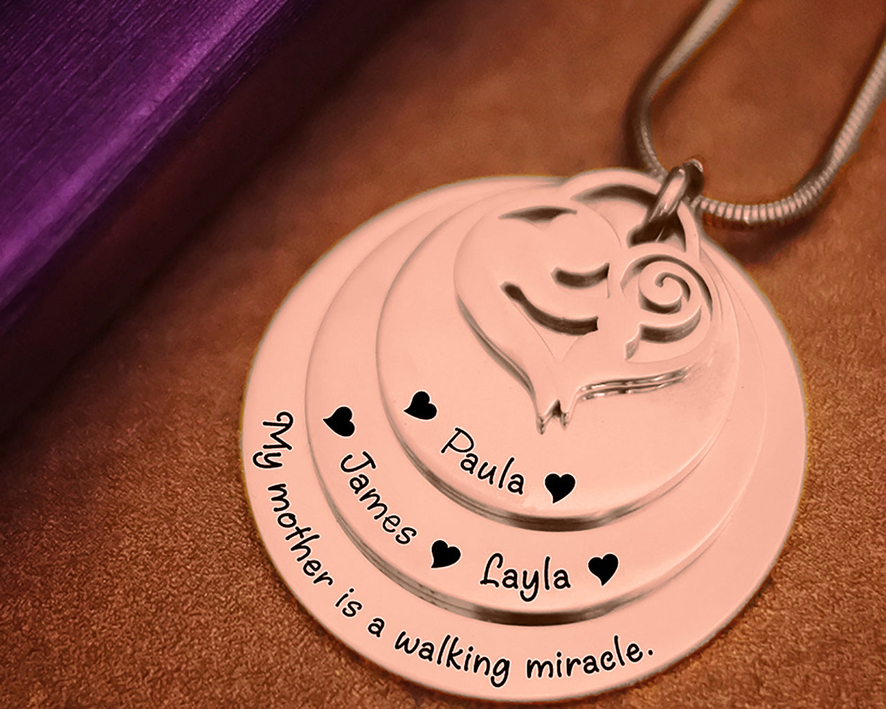 Mother's Disc Necklace