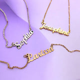 Name Necklace (Birthstones & Ornaments Optional)